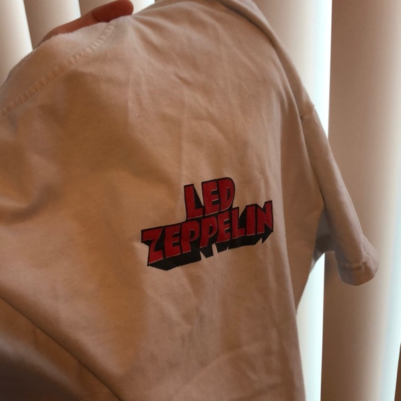 Cute cropped led zeppelin tee red and white - Picture 4 of 4